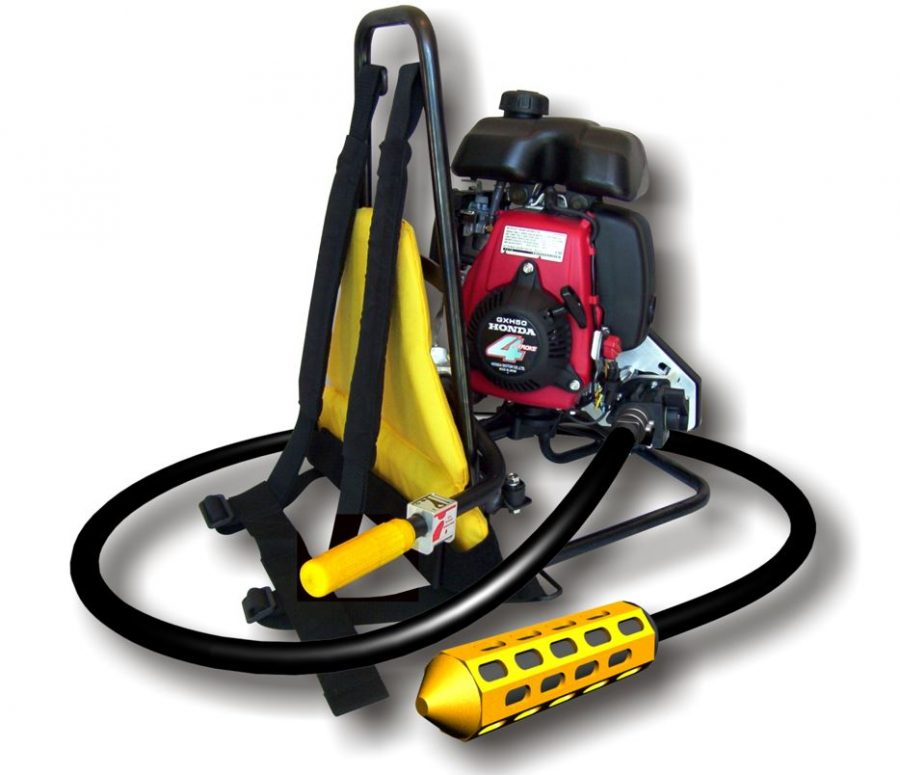 Oztec Petrol Powered Back-pack Concrete Vibrator BP50A