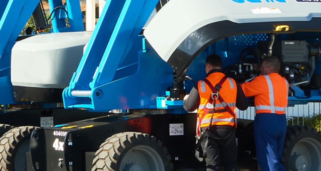 YRCO service engineers working on access equipment