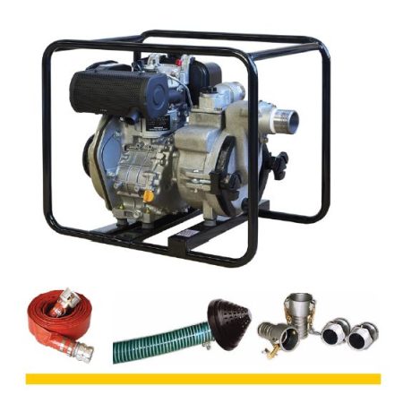 Daishin 50mm (2″) Diesel-Powered Trash Pump with Hose and Accessory Bundle $2395 plus GST