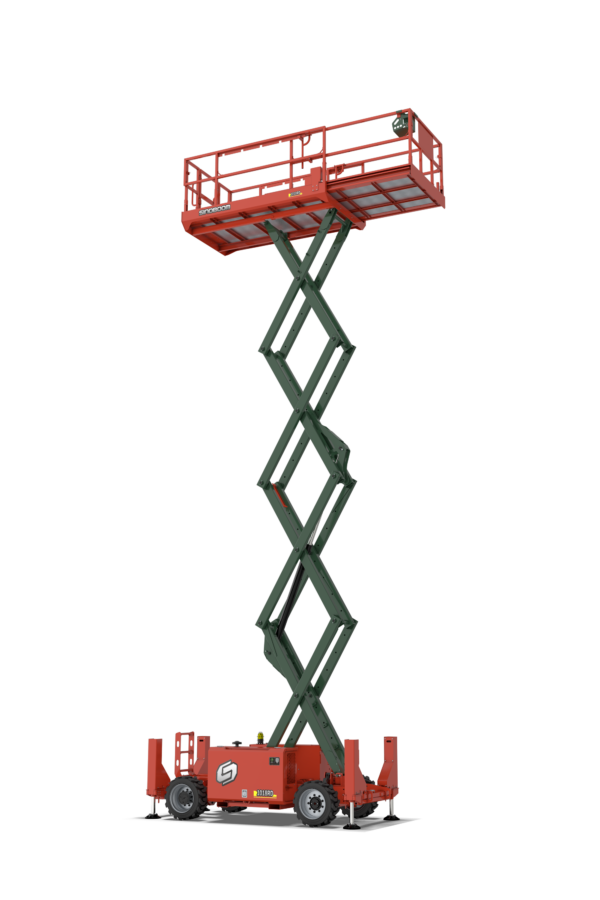 Sinoboom 1018RD Rough Terrain Diesel-powered Scissor Lift 12M