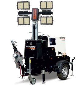 Generac Diesel Trailer Light Tower 4 x 57600 Lm LED